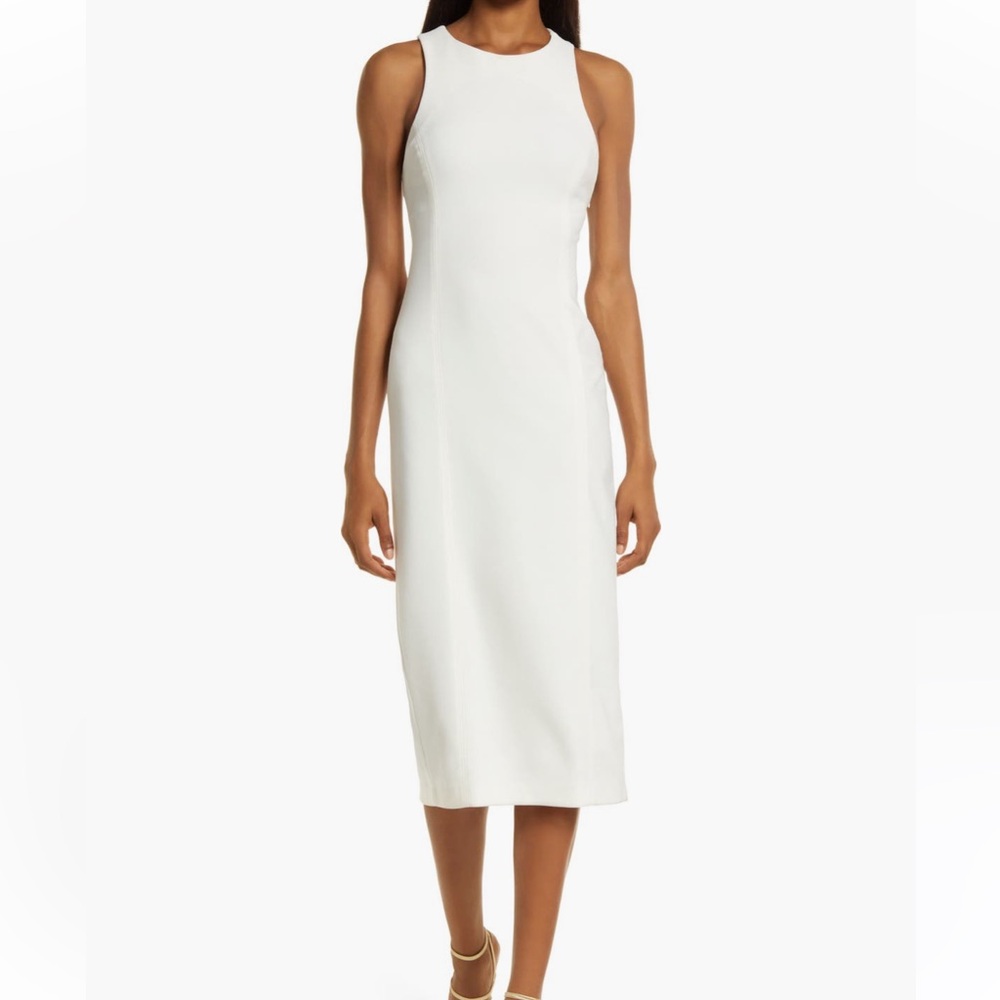 Misha collection open-back midi dress
